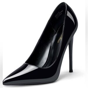 GenShuo GS014-BKK-12-7 is a classic pointed-toe stiletto pump size 7 NIB